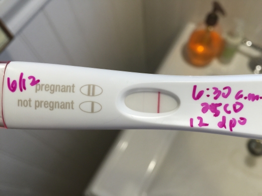 First Response Early Pregnancy Test, 12 Days Post Ovulation, FMU, Cycle Day 25