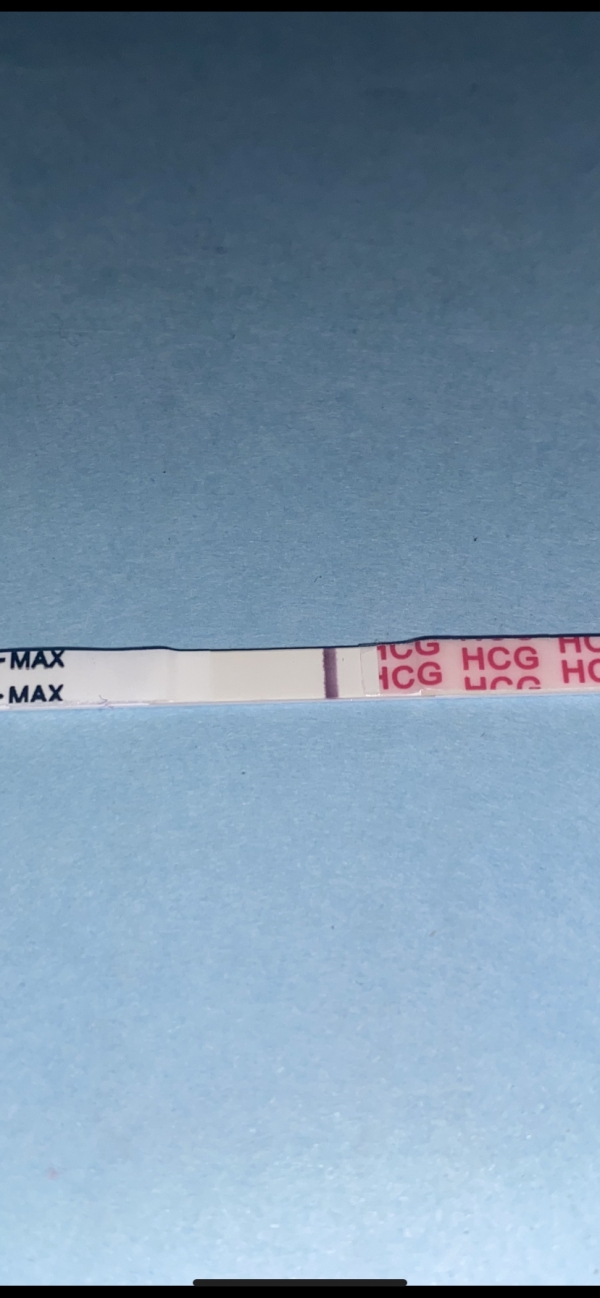 Wondfo Test Strips Pregnancy Test, 13 Days Post Ovulation, FMU, Cycle Day 27