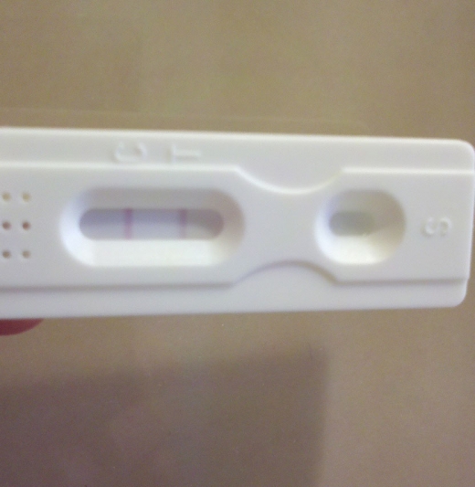 New Choice (Dollar Tree) Pregnancy Test, 17 Days Post Ovulation, FMU