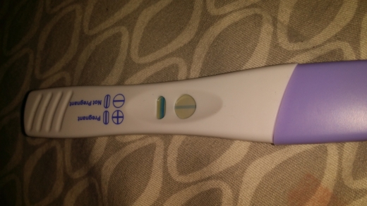 Walgreens One Step Pregnancy Test, 12 Days Post Ovulation, FMU, Cycle Day 26