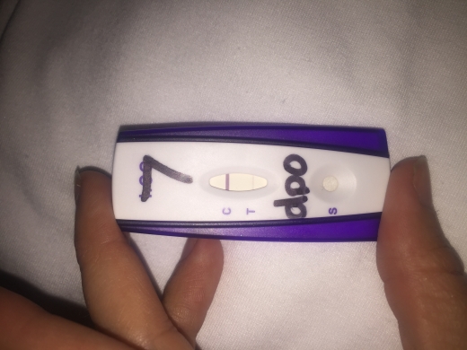 First Signal One Step Pregnancy Test, 7 Days Post Ovulation, Cycle Day 22