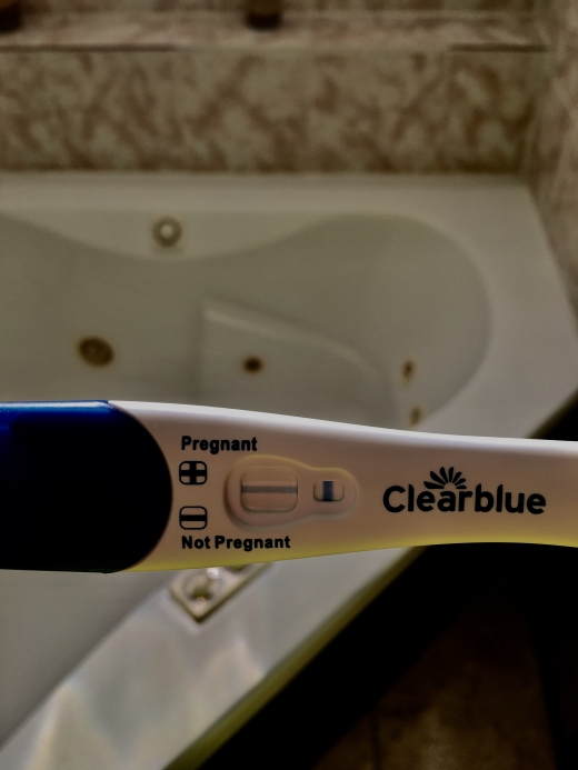 Clearblue Plus Pregnancy Test, 10 Days Post Ovulation, FMU, Cycle Day 23