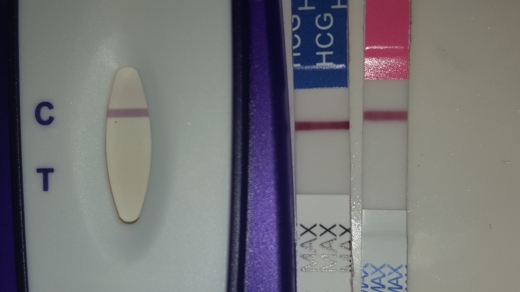 First Signal One Step Pregnancy Test, 8 Days Post Ovulation, Cycle Day 22