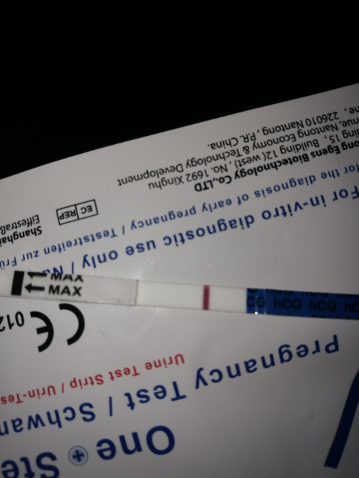 Wondfo Test Strips Pregnancy Test, 12 Days Post Ovulation, Cycle Day 26