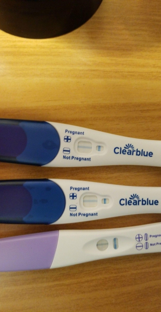 Clearblue Plus Pregnancy Test, FMU, Cycle Day 27