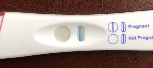 CVS Early Result Pregnancy Test, 20 Days Post Ovulation, FMU, Cycle Day 34