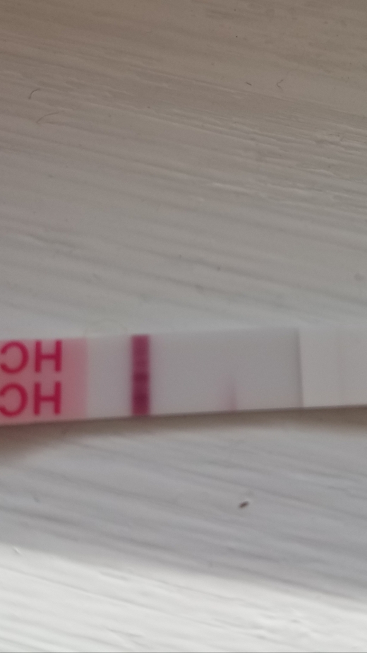 Wondfo Test Strips Pregnancy Test, 8 Days Post Ovulation, FMU, Cycle Day 37