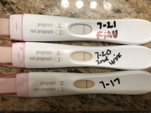 First Response Early Pregnancy Test, 16 Days Post Ovulation, FMU, Cycle Day 31