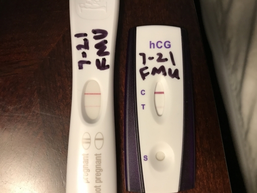 Home Pregnancy Test, FMU, Cycle Day 33