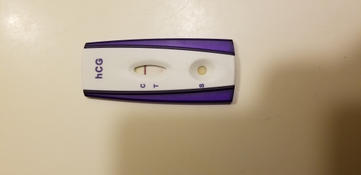 First Signal One Step Pregnancy Test, 15 Days Post Ovulation, FMU, Cycle Day 34