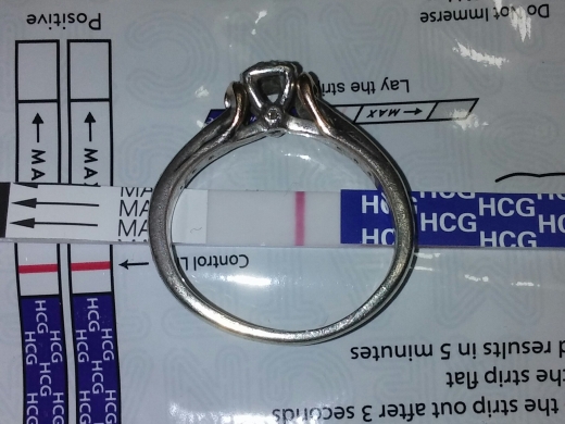 Wondfo Test Strips Pregnancy Test, 10 Days Post Ovulation, Cycle Day 35