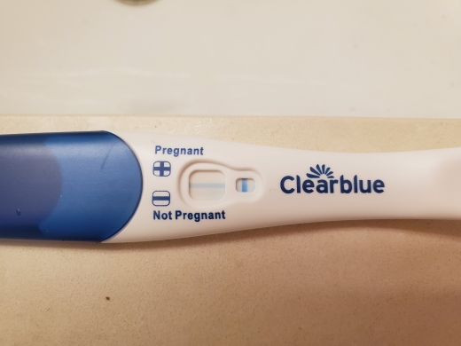 Clearblue Plus Pregnancy Test, 10 Days Post Ovulation, Cycle Day 28