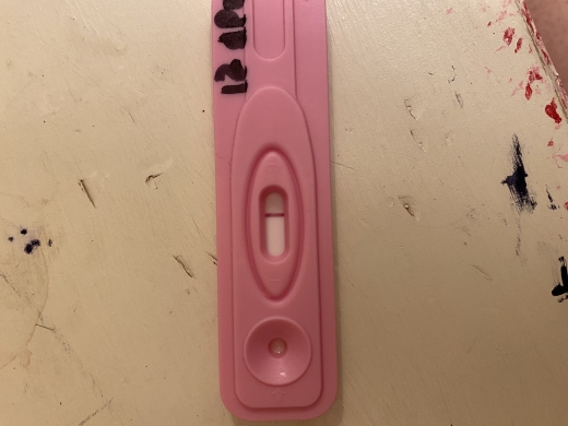 New Choice (Dollar Tree) Pregnancy Test, 12 Days Post Ovulation, FMU, Cycle Day 25