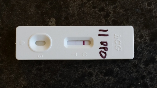 New Choice (Dollar Tree) Pregnancy Test, 11 Days Post Ovulation, Cycle Day 25