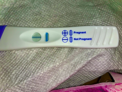 One Step Positive Pregnancy Test