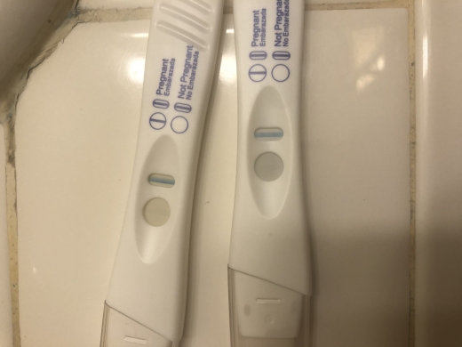 CVS Early Result Pregnancy Test, 21 Days Post Ovulation, FMU, Cycle Day 45