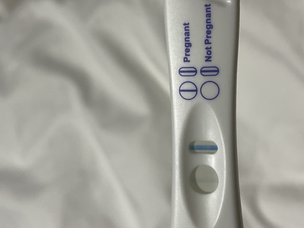 CVS Early Result Pregnancy Test, 12 Days Post Ovulation, FMU, Cycle Day 29