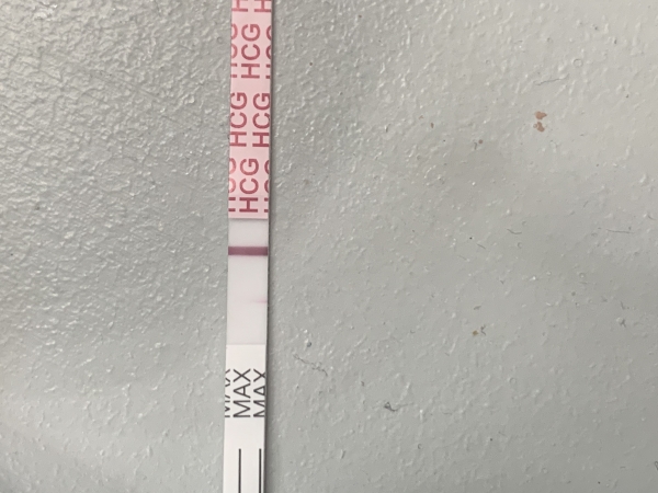 AccuMed Pregnancy Test, Cycle Day 37