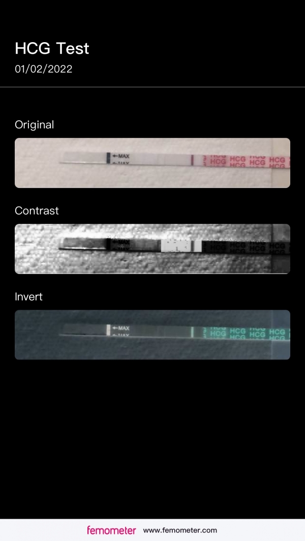 Wondfo Test Strips Pregnancy Test, 13 Days Post Ovulation, Cycle Day 30