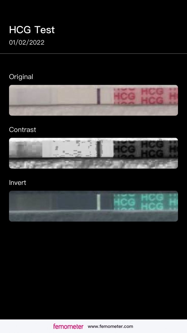 Wondfo Test Strips Pregnancy Test, 13 Days Post Ovulation, Cycle Day 30