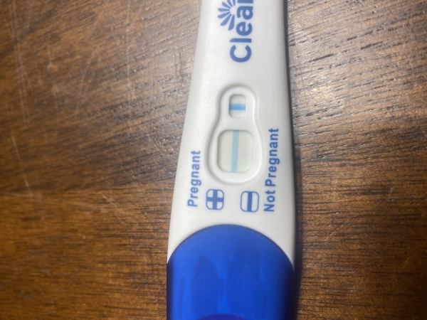 Clearblue Plus Pregnancy Test, 13 Days Post Ovulation, Cycle Day 34