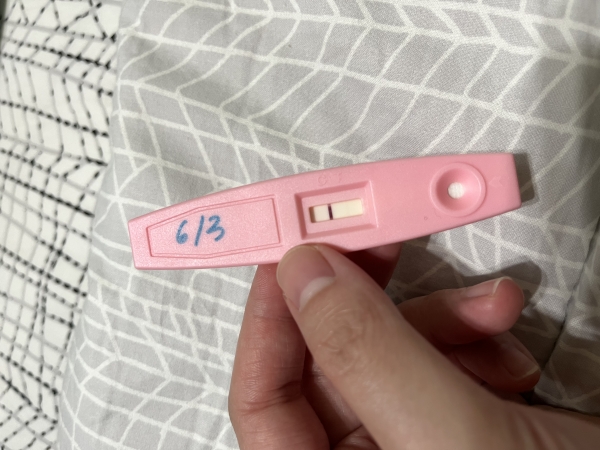 CVS Early Result Pregnancy Test, 6 Days Post Ovulation, FMU, Cycle Day 21