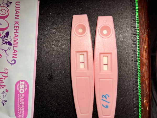 CVS Early Result Pregnancy Test, 6 Days Post Ovulation, FMU, Cycle Day 21