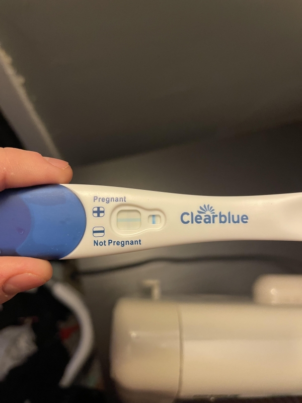 Clearblue Plus Pregnancy Test, 14 Days Post Ovulation, FMU, Cycle Day 27