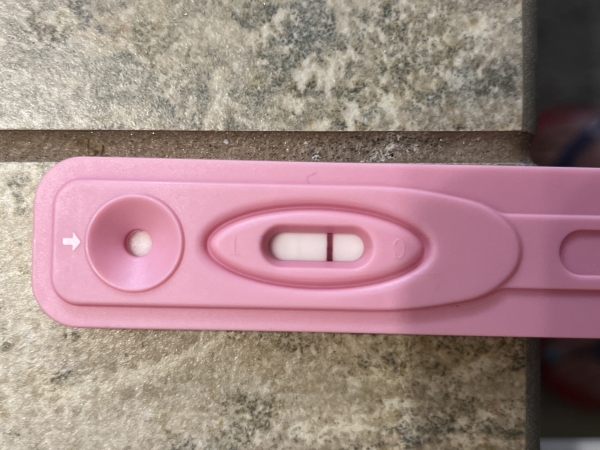 New Choice (Dollar Tree) Pregnancy Test, 9 Days Post Ovulation, Cycle Day 23