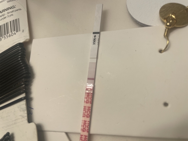 Wondfo Test Strips Pregnancy Test, 9 Days Post Ovulation, Cycle Day 27