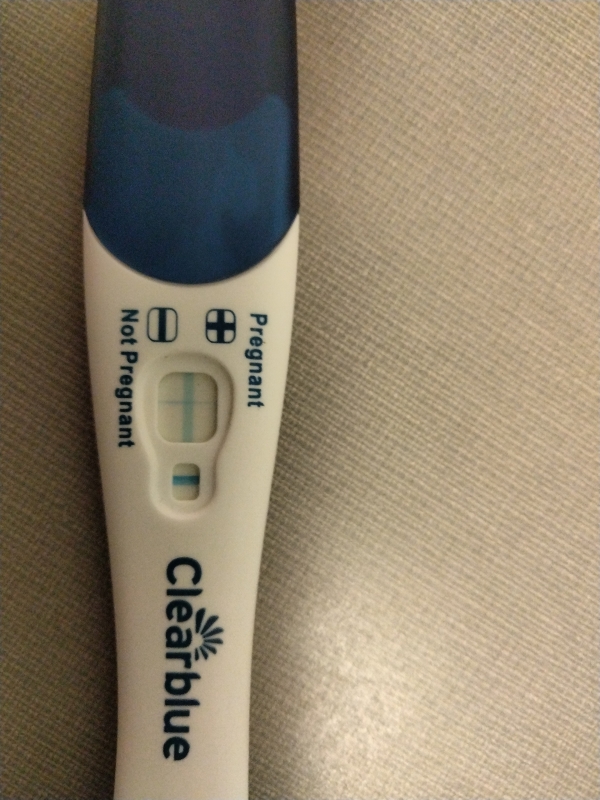 Clearblue Plus Pregnancy Test, 19 Days Post Ovulation, Cycle Day 45