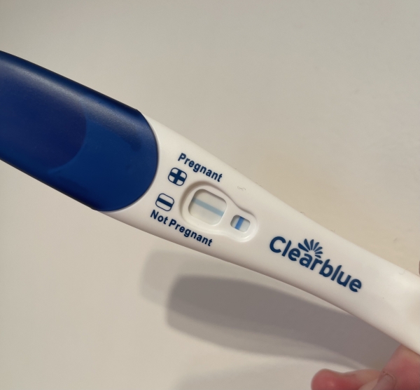 Clearblue Plus Pregnancy Test, 8 Days Post Ovulation, Cycle Day 23