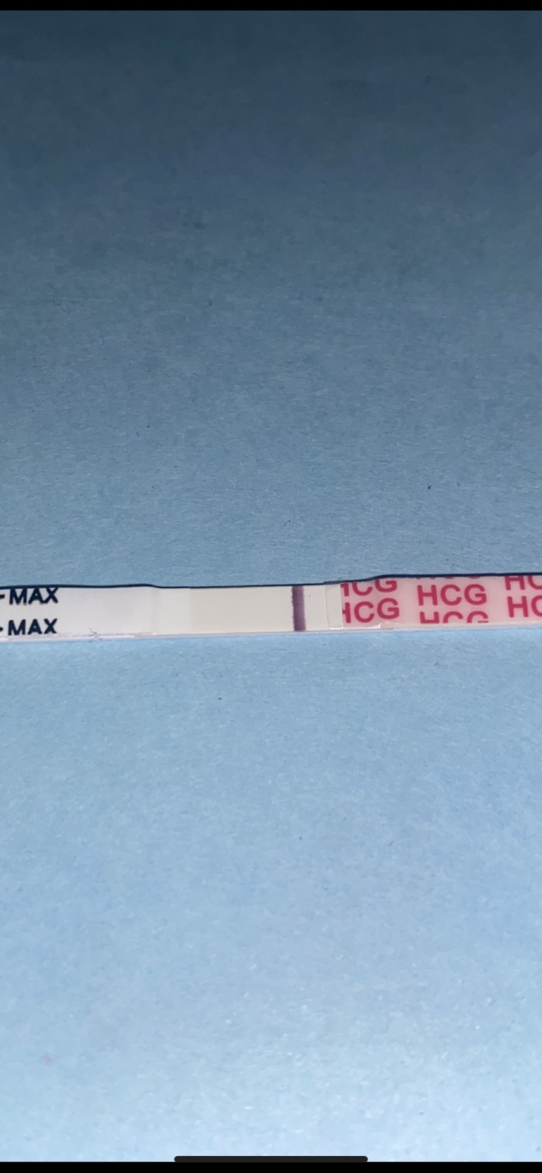 Wondfo Test Strips Pregnancy Test, 13 Days Post Ovulation, FMU, Cycle Day 27