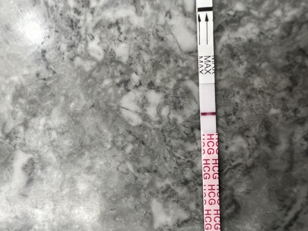 AccuMed Pregnancy Test, 14 Days Post Ovulation, Cycle Day 27