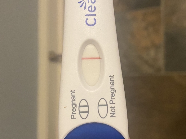 Clearblue Plus Pregnancy Test, 17 Days Post Ovulation, Cycle Day 18