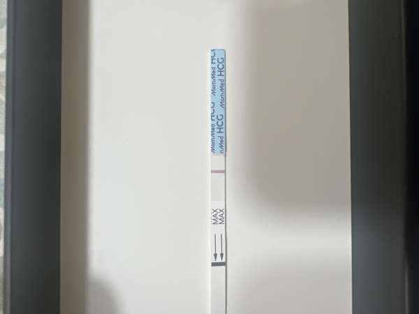 MomMed Pregnancy Test, 14 Days Post Ovulation, Cycle Day 31