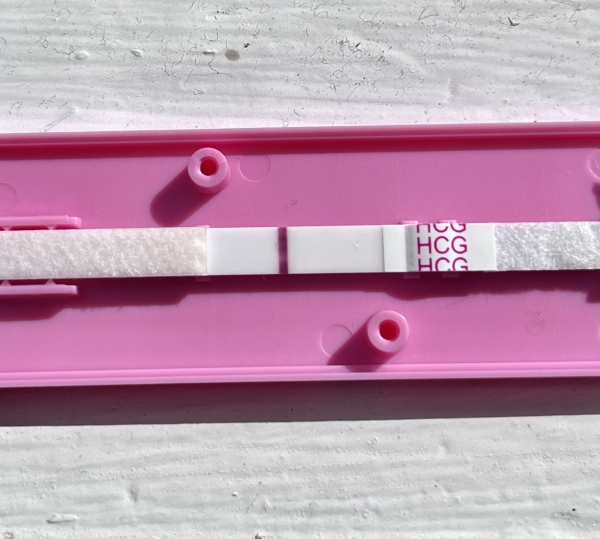 New Choice (Dollar Tree) Pregnancy Test, 8 Days Post Ovulation, FMU, Cycle Day 22