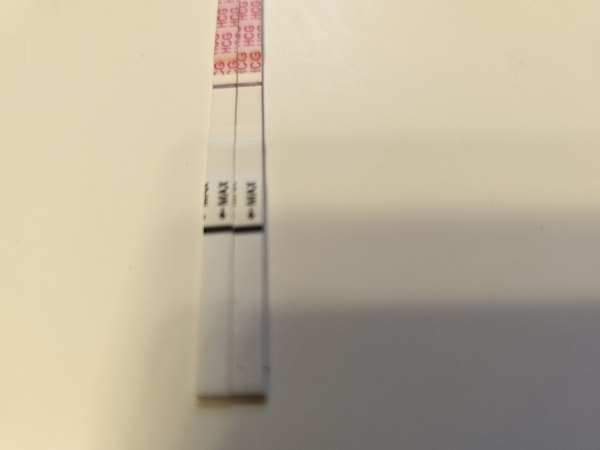 Wondfo Test Strips Pregnancy Test, 8 Days Post Ovulation, Cycle Day 22