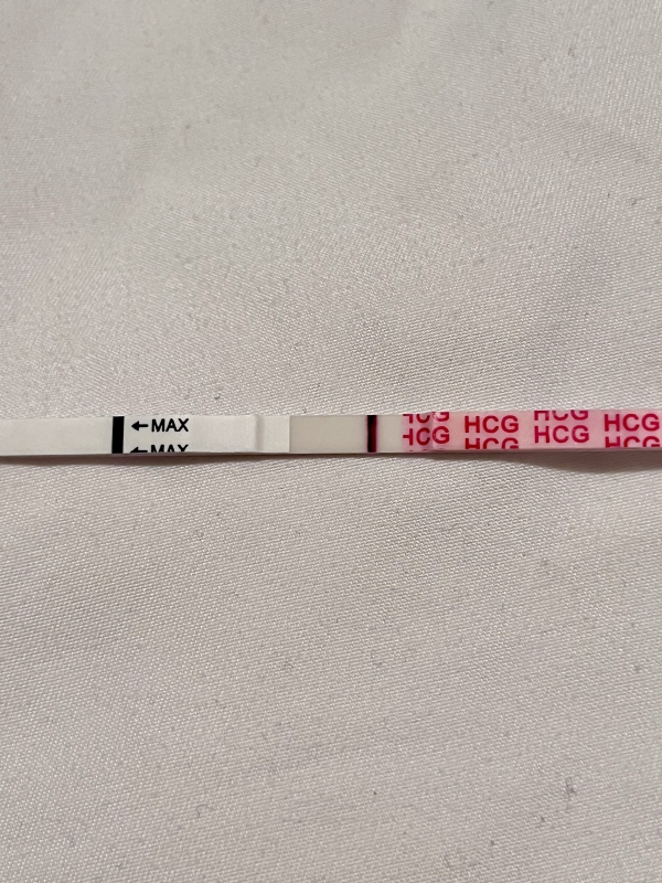 Wondfo Test Strips Pregnancy Test, 11 Days Post Ovulation, Cycle Day 25