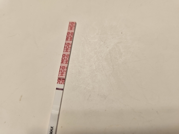 Wondfo Test Strips Pregnancy Test, 11 Days Post Ovulation, FMU, Cycle Day 25