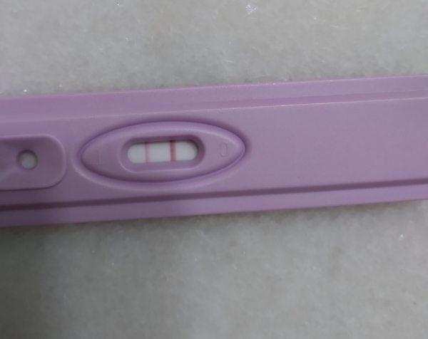 New Choice (Dollar Tree) Pregnancy Test, 15 Days Post Ovulation, FMU