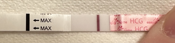 Easy-At-Home Pregnancy Test, 6 Days Post Ovulation, Cycle Day 21