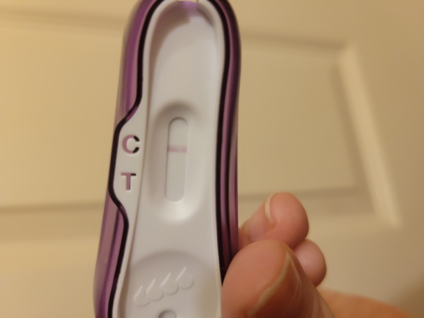 Home Pregnancy Test, 12 Days Post Ovulation, Cycle Day 27