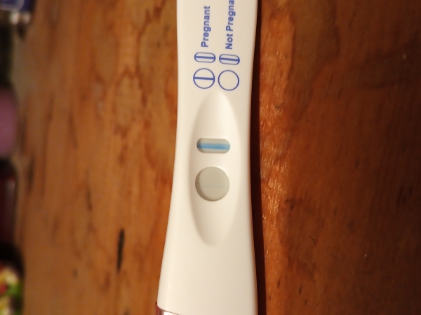 CVS Early Result Pregnancy Test, 9 Days Post Ovulation, FMU, Cycle Day 28