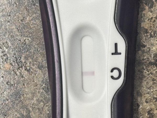 DG One Step Pregnancy Test, 10 Days Post Ovulation, Cycle Day 26