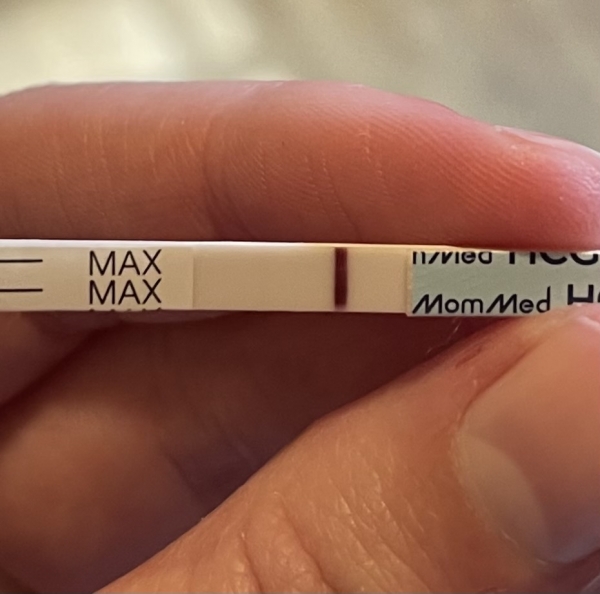 MomMed Pregnancy Test, 8 Days Post Ovulation, FMU, Cycle Day 20