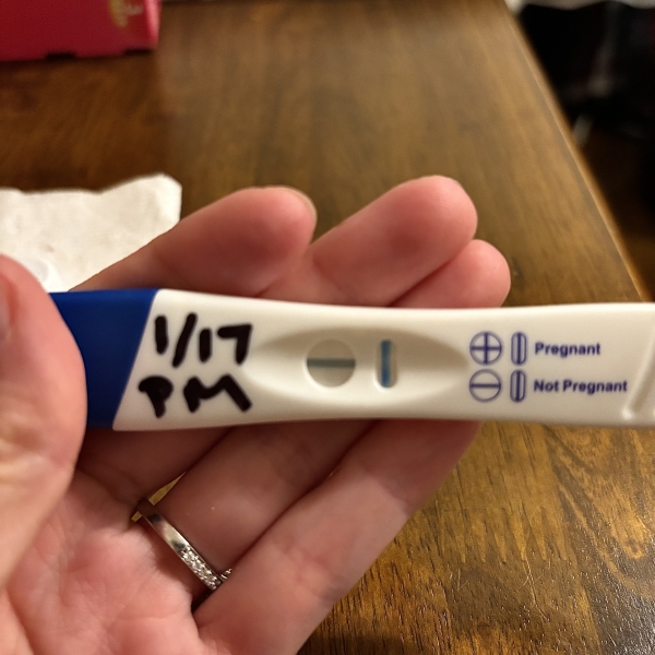 CVS One Step Pregnancy Test, 7 Days Post Ovulation, Cycle Day 20