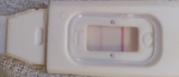 DG One Step Pregnancy Test, 11 Days Post Ovulation, FMU, Cycle Day 23