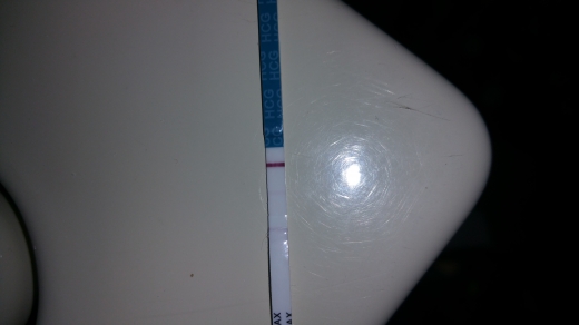 Wondfo Test Strips Pregnancy Test, 8 Days Post Ovulation, FMU, Cycle Day 25