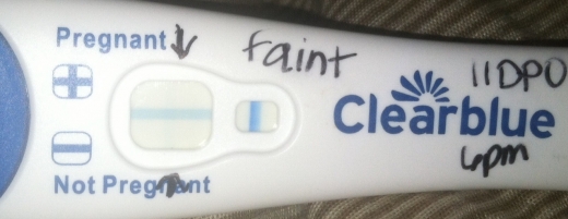 Clearblue Advanced Pregnancy Test, 11 Days Post Ovulation